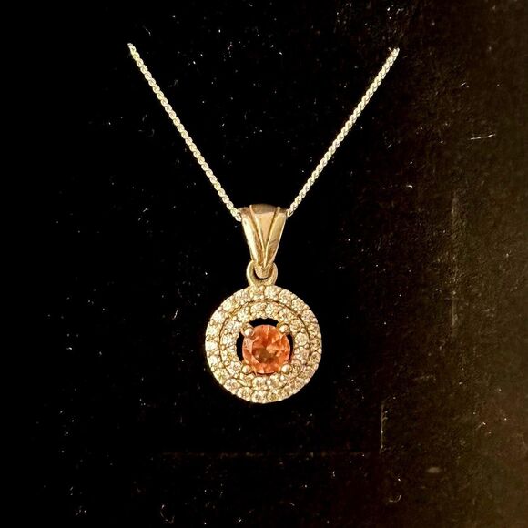 925 Sterling Silver Turkish Zultanite Necklace Wedding Jewelry for Women, NEW - Picture 5 of 7